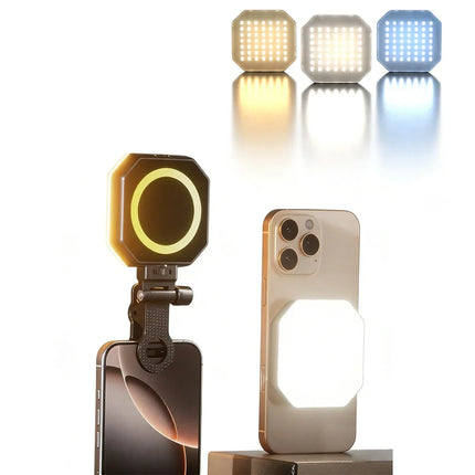 Magnetic phone ring light for live streaming camera video shooting and photo taking