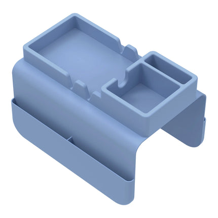 Sofa Cup Holder Silicone Sofa Armrest Tray with Side Pocket Dual Slot Beverage Snack Storage Phone Remote Control Organizer