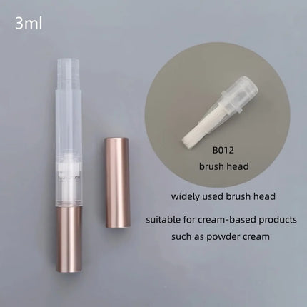 10-100pcs 3ml Empty Rotary Pen Cuticle Oil Applicator Twist Cosmetic Pen Cream /Lip Gloss/ Foundation/ Nail Oil Bottle Tool