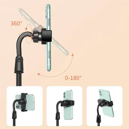 Liftable Mobile Dual Card Slot  Phone Holder Strong Bearing Capacity Desk Bracket Multi-function Video Chases Drama Artifact