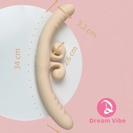 4-Motor Double Dildo Vibrator 10 Powerful Vibrations Women's Pleasure Massager Lesbian Love Toy Gift Penetration Sex Toy Girl