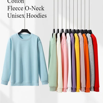 Women's Men Hoodies Oversized Sweatshirts Pullover Autumn Winter Fleece O-Neck Clothing Hoody Couple Unisex Cotton Coats Sweats