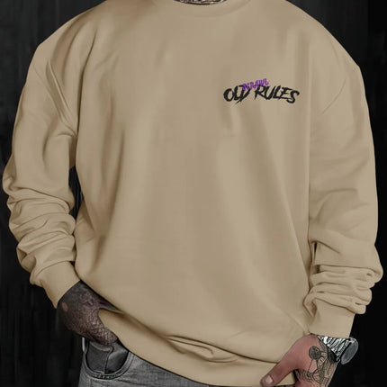 European and American men's autumn fashion teddy bear letter print soft and comfortable long sleeved hoodie outdoor street top