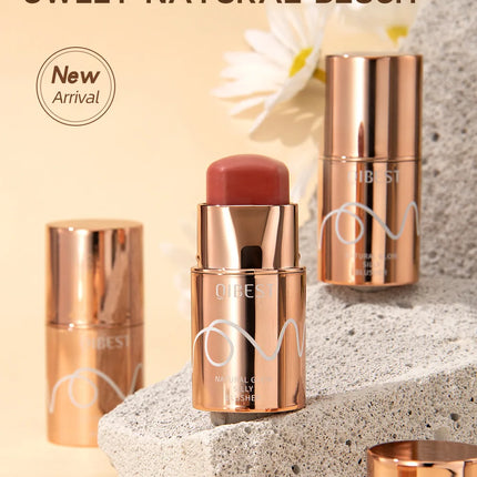 6 Colors Cream Blush Stick Waterproof Long Lasting Cheek Lip Eye Makeup Blendable Natural Flush For Women Daily Use