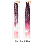2pcs blackpurplepink