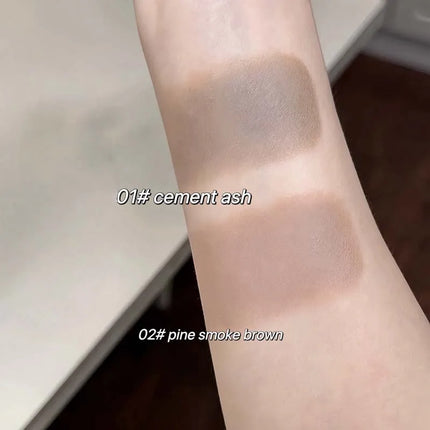 Cappuvini Natural 3D Contouring Stick with Smudge Brush Moisturizing Silky Matte Brown for Nose Shadow Makeup Contour