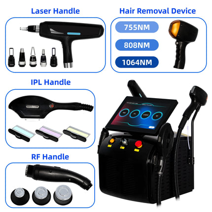 Soprano Titanium Hair Removal Professional 4-In-1 Diode Laser lpl Nd Yag Picosecond Laser Opt Hair Removal Tattoo Removal