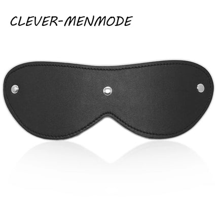 CLEVER-MENMODE BDSM Accessories Erotic Leather Mask For Sex Eyes Bandage Couple Sexy Games Sexules Toys For Adults 18 CMF387