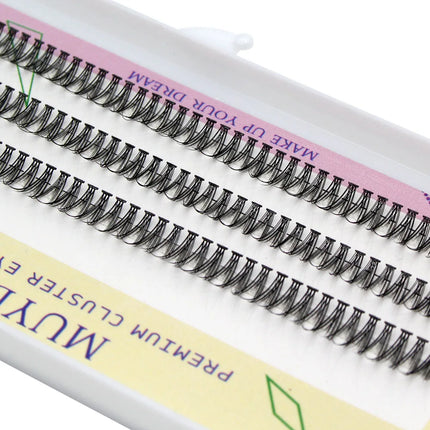 DIY Clustered Eyelash Extensions Dovetail Segmented Eyelashes Volume 3D Fluffy Natural Segmented False Eyelashes Single Bundle