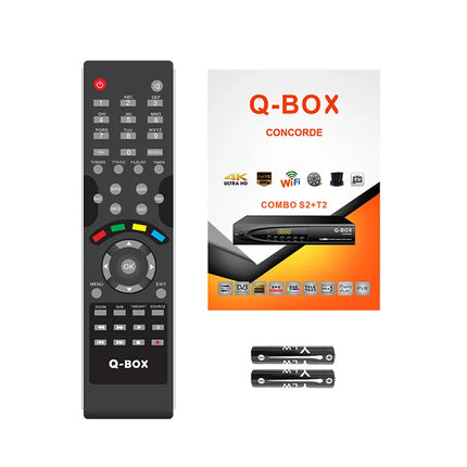 2026 DVB-T2 DVB-S2 Combo QBOX Satellite TV Receiver Tuner H.264 MPEG 4 Digital TV Decoder 1080P HD Time Shift EPG Decoder Stock