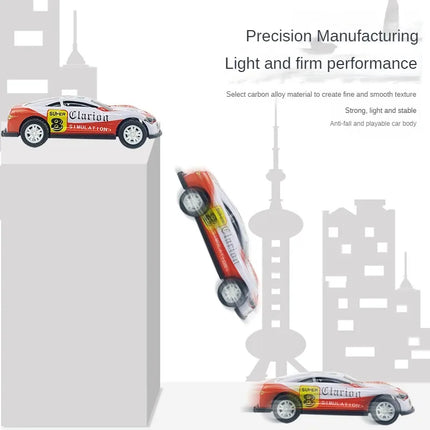12pcs Alloy Racing Cars Model Toy Children Mini Iron Sheet Car Set Rebound Car Metal Alloy Cars Toys for Kids Boys Birthday Gift