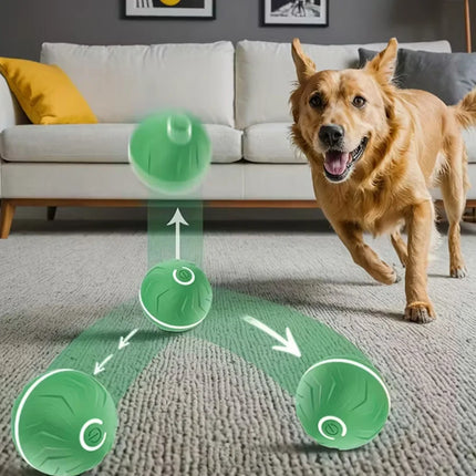 Interactive Smart Dogs Toys Balls - USB Automatic Moving Bouncing Ball for Puppy to Large dog-Electronic Pet Ball Christmas Gift