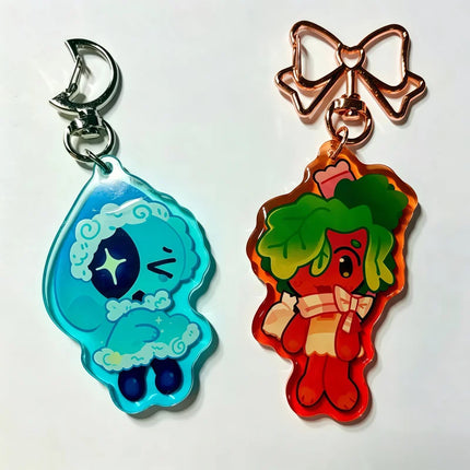 RBL X Cute World Acrylic Dandy Keychain Astro Sprout Cute Cartoon Bag Charm Kawaii Anime Pendant Gift for Game Fans