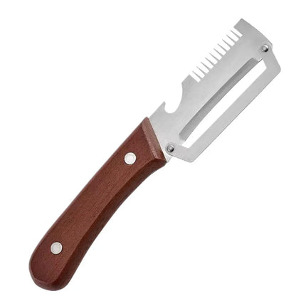 Multifunctional Peeler & Scallion Shredder, Stainless Steel Peeler, Scallion Slicing Tool, Kitchen Fruit Vegetable Peeler, Melon