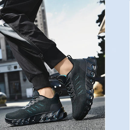 Men's air cushion casual sneakers spring summer lightweight outdoor racing running shoes breathable plus size speed sports shoes