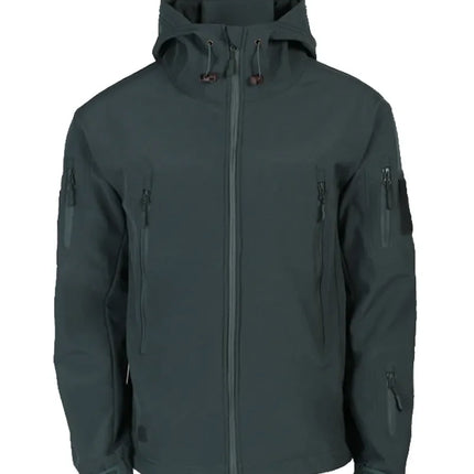 Military Shark Skin Soft Shell Jackets Men Tactical Windproof Waterproof Jacket Men Army Combat Jackets Mens Hooded Bomber Coats