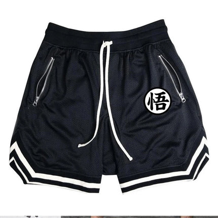 Men's Fitness Joggers Casual Breathable Short Sports Basketball Shorts Mesh Quick Dry Gym Shorts for Male Pants Summer