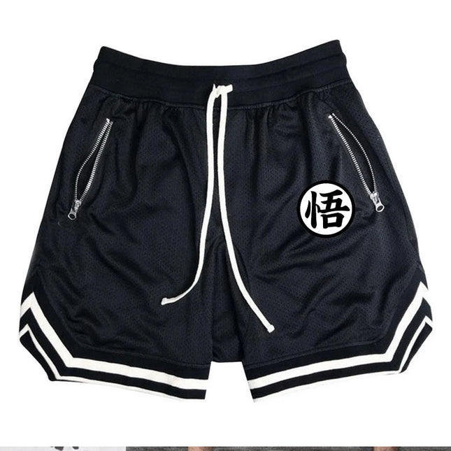 Men's Fitness Joggers Casual Breathable Short Sports Basketball Shorts Mesh Quick Dry Gym Shorts for Male Pants Summer