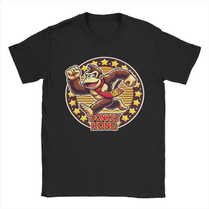Funny Donkey Kong Video Games Tshirts Men's O-neck Short Sleeve Tops  Cotton Summer TopsTops