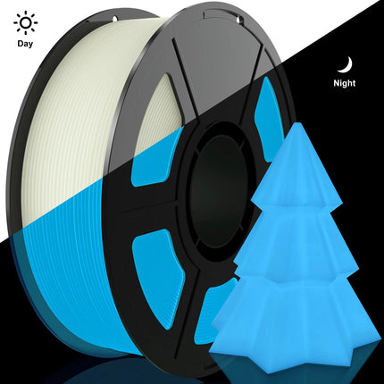 Glow in The Dark Filament Multicolor, Green, Blue, Purple and Rainbow, PLA Filament 1.75 mm, 3D Printer Filament Bundle