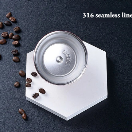 260ml Petal Coffee Tumbler, 316 Stainless Steel Vacuum Cup, Antibacterial & Wide Mouth, Double-Wall Thermos for Hot/Iced Drinks