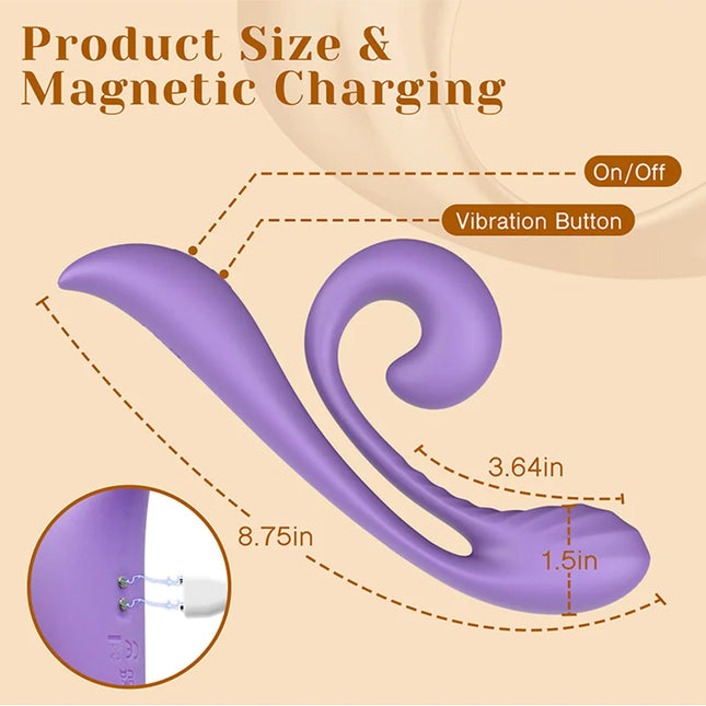 Tracy's Dog Clitoral Kissing G Spot Rabbit Vibrator Adult Toys Double Stimulation 10 Vibrations Flexible Sex Toy Full Silicone