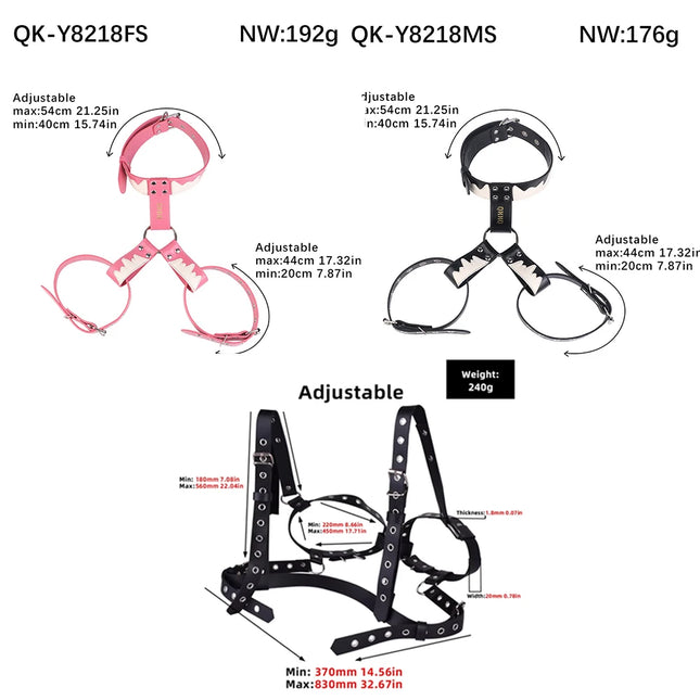 NSFU Adjustable Breast Binder BDSM Bra Nipple Pleasure Chest Bondage Nipples Sex Toys Erotic Tools for Women Couple Flirting