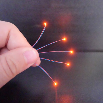 5pcs Pre-wired #0402 Smd Led Model,30cm Connection Wires hobby Model Kit for Gundam Lighting with Free 1pc Battery Box
