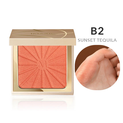 IMAGIC Brightening Highlighter&Cheek Blush Palette Professional Brighten 8-Color Repair Smooth Oil-Control Natural Pressed Makeu