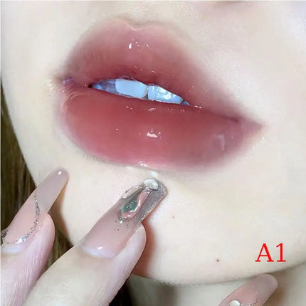 HERORANGE Lip Gloss Mirror Lip Glaze Watery Waterproof Lasting Transparent Jelly Liquid Lipstick Beauty Makeup Lip Cosmetic