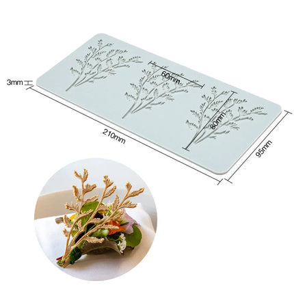 New Various Leaves Geometric flower Silicone Cake Lace Mold Cake Decorating Tool Border Decoration Lace Mold kitchen Baking Tool