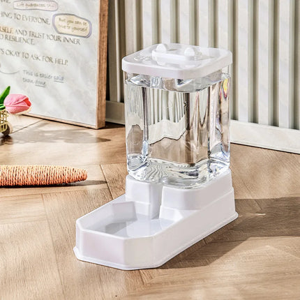 4L Large Capacity Automatic Cat Feeder & Waterer Set | Gravity Pet Food Dispenser for Cats & Dogs | BPA-Free & Non-Electric Safe