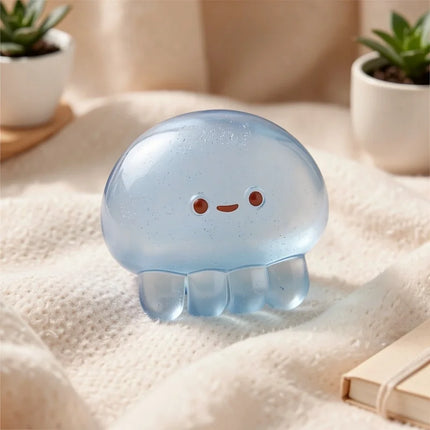 1pc Jellyfish Squishy Fidget Toy Stress Relief Desk Decor Gift for Easter Halloween Thanksgiving Party Classroom Prize