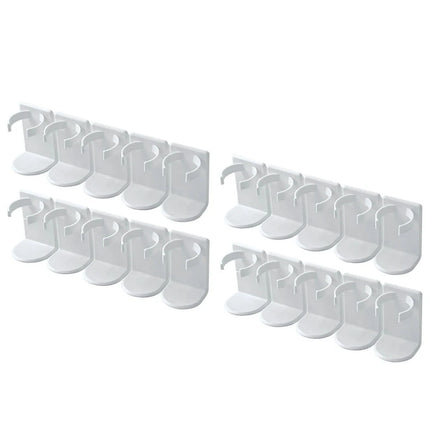 Wall Mounted Spice Bottle Storage Rack Kitchen Seasoning Holder Adhesive Plastic Clip Cabinet Door Spice Jar/Cosmetic Dispenser