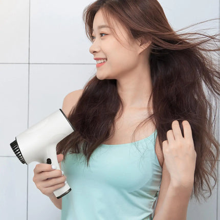 Cordless Portable Hair Dryer 500W, 2 Speed Hot & Cold Wind Blower, Low Noise Rechargeable for Travel, Home, Dorm & Women Men