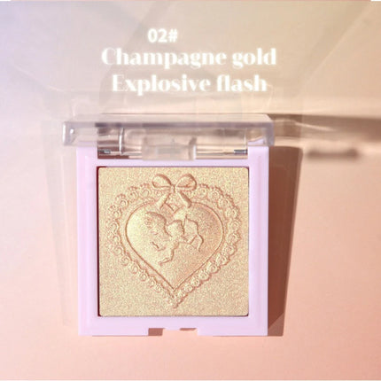 Love Angel High Gloss Powder Highlighter Makeup Palette Peach Fairy Glitter Body Bronzer Highlight Contour Illuminator Makeup