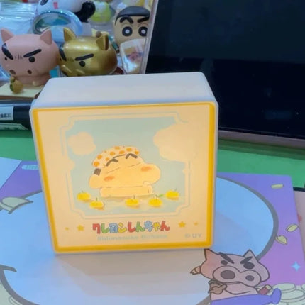 Crayon Shin-chan Nohara Shiro Figure Boochan Kazama Toru Sato Masao Fruit Model Lamp Sign Refrigerator Sticker Blind Box Toy