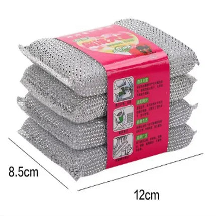 10-50Pcs Double-Sided Scouring Pads Kitchen Sponge Dishwashing Scrub Pads for Pot Bowl Home Cleaning Tools