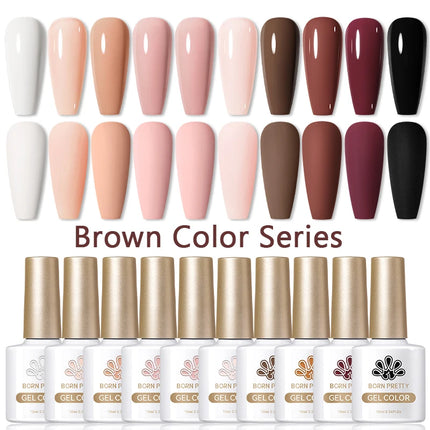 BORN PRETTY Cat Magnetic Moonlight Gel Nail Polish Set 10ml Sparking White Silver Water-light Soak Off UV Gel Nail Art Manicure