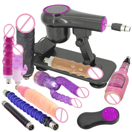 FREDORCH Portable Sex Machine Adjustable Speed Angle Automatic Wireless Control for Woman Man Masturbating Pumping Gun Sex Toys