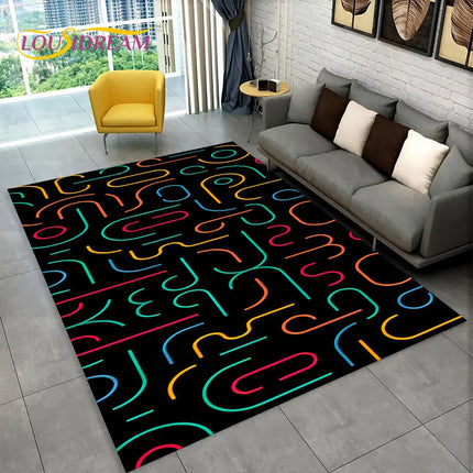 3D Cartoon Game Gamer Gamepad Large Area Rug, Carpet Rug for Living Room Kids Bedroom Sofa Doormat Decor, Child Non-slip Floor Mat