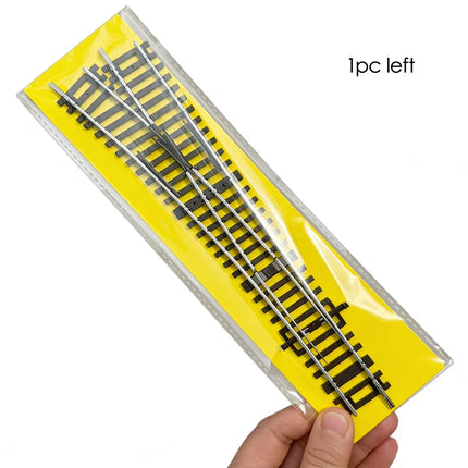 Ho Scale 1/87 Model Train Track Nickel-chromium Material Electrical Powered Simulated Track Model Straight Curved Turnout Rails