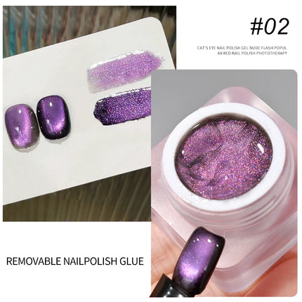 1Box Metallic Gel Gold Mirror Effect Gel Nail Polish French Nail Art Line/Flower Painting Gel Glitter UV Gel Nail Soak Off #8YQW