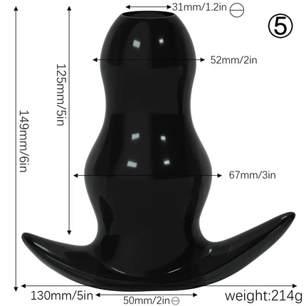 5 Sizes Hollow Anal Plug/Dilator/Dildo Soft Speculum Prostate Massager Butt Plug Set Intimate/Enema Sex Toys For Men Women Gay