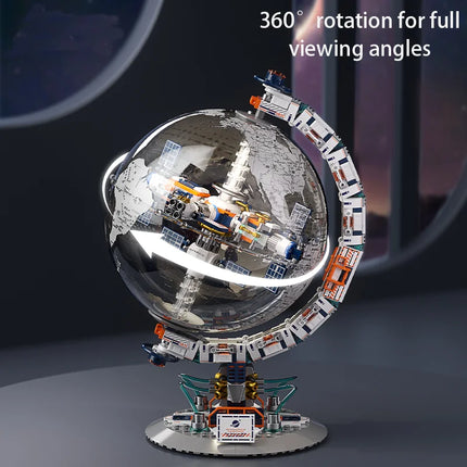 Space Tide Play series Dawn Dawn Globe collectible grade building blocks assembled adult student educational toys