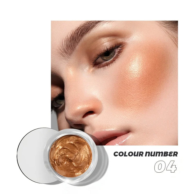 9 colors of liquid highlighter, waterproof and fade-resistant, multi-functional for cheeks, eyes, face, lips, and body