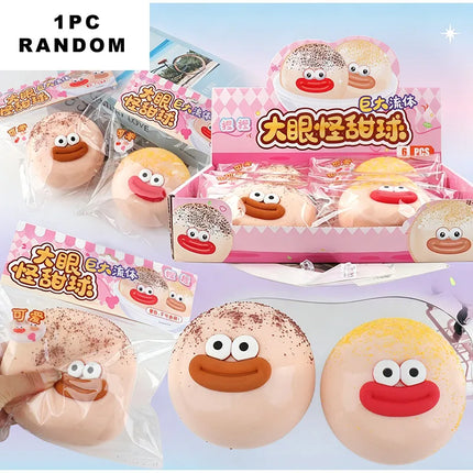 Slow Rebound Smushers Face Squish Funny Soft Sensory Pinch Ball Decompression Toy for Office Home Decor Novelty Gift for Adults