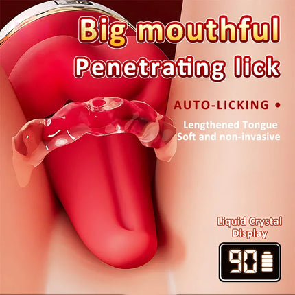 Portable Breast Sucking Massager with Lick Suction Clitoris Bite Vibrator Women Pleasure Sexual Toy for Female Sexual Wellbeing