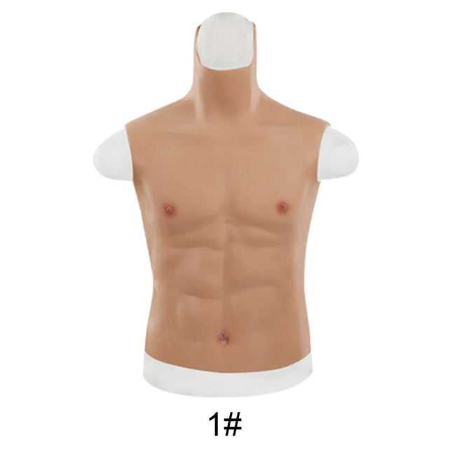 KnowU Muscle Suit Silicone Fake Chest Male Muscle for Cosplay Cross-dressing Realistic Hunk Silicone Muscles