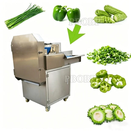 PBOBP 300Kg Per Hour Electric Commercial Cutter Food Chopper 220V Motor Gear Stainless Steel High Efficiency Vegetable